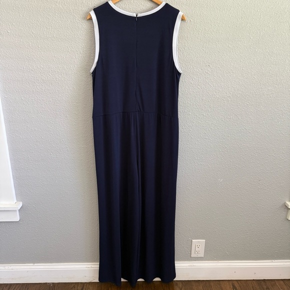 Lauren Ralph Lauren Knit Sleeveless Jumpsuit Size 2X Wide Leg - Picture 4 of 6